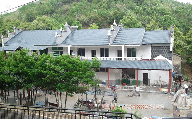 景區(qū)仿古合成樹脂瓦圖片