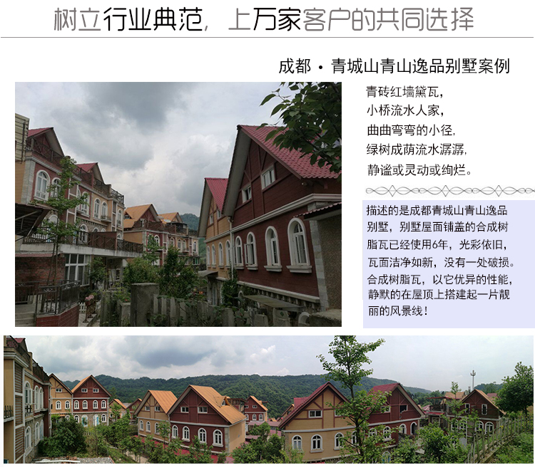 青城山合成樹脂瓦 青城山合成樹脂瓦