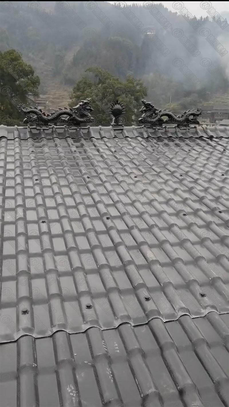 合成樹(shù)脂瓦安裝效果圖 合成樹(shù)脂瓦安裝效果圖