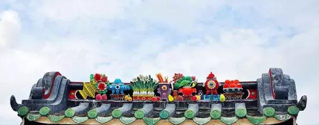 潮州嵌瓷，屋頂生花