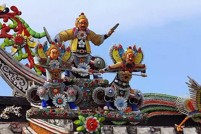 潮州嵌瓷，屋頂生花