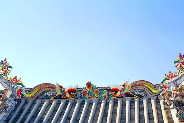 潮州嵌瓷，屋頂生花