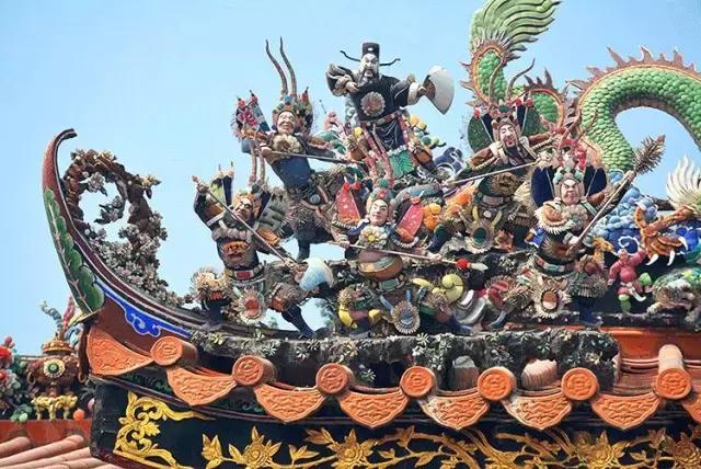 潮州嵌瓷，屋頂生花